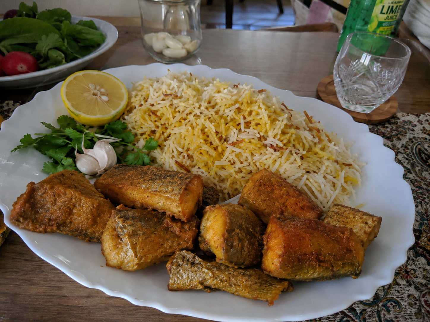 ماهی قزلآلا با برنج دودی، دستور پخت ویژهی هفته